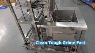 Présentation du nettoyage par ultrasons en acier inoxydable 38L